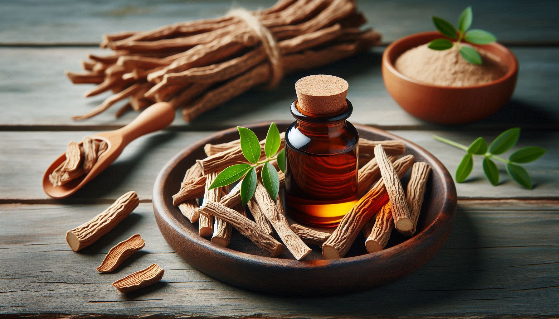 Glycyrrhiza Glabra (Licorice) roots, the source of licorice root extract for skincare.