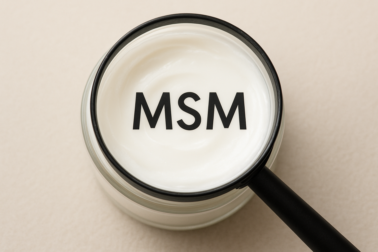 Methylsulfonylmethane (msm) in creams and cosmetics