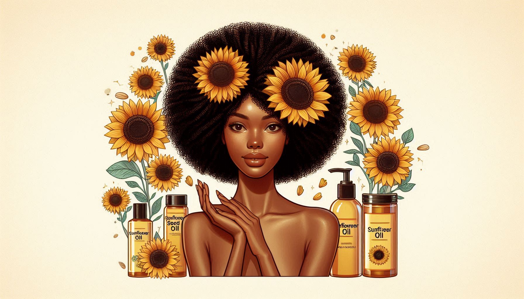 Sunflower seed oil (Helianthus Annuus) in skincare